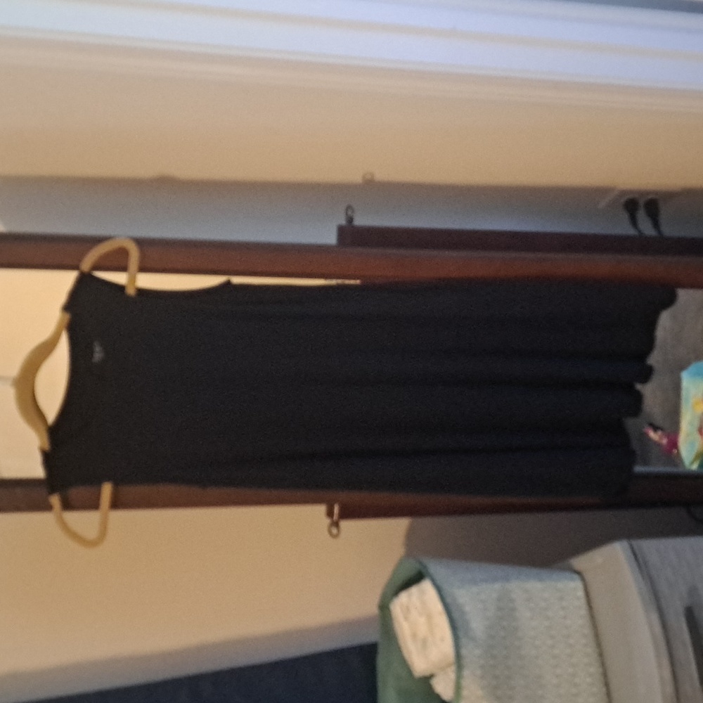 Casual black dress